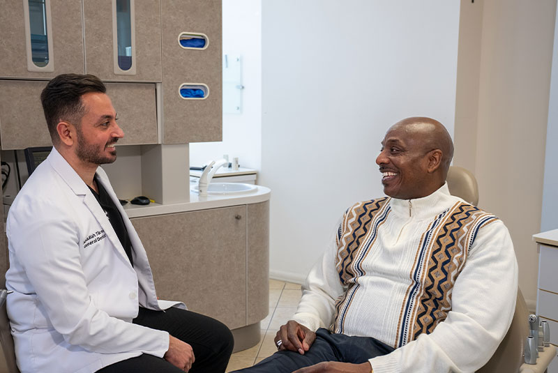 doctor and patient talking during consultations